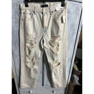 Aeropostale light wash distressed ripped jeans six 10 Grunge Y2K Boho Grunge NWT